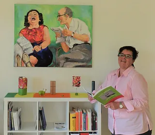 Felicitas Becker-Kasper im Büro des Seniorenreferats der Evangelischen Kirche in Kassel.