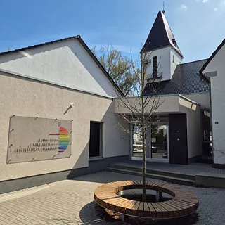Eingang der Kindertagesstätte Erlöserkirche Fasanenhof