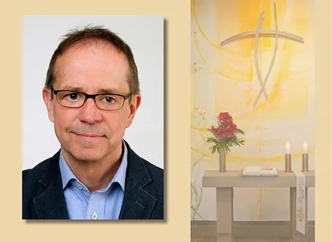 Pfarrer Jochen Löber wird in neues Amt an der Thomaskirche in Kassel-Oberzwehren eingeführt.